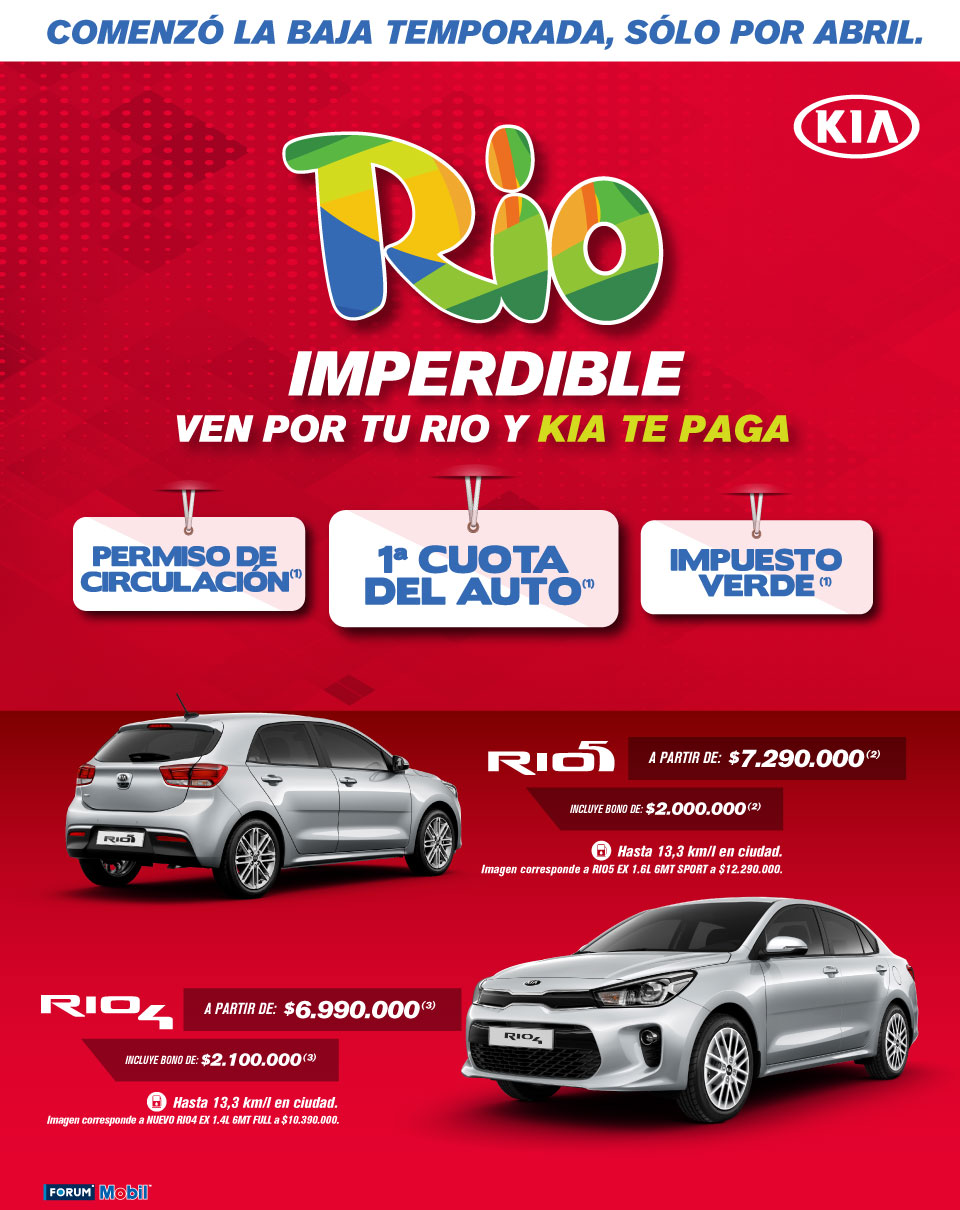 Rio Imperdible ven por tu KIA RIO y KIA TE PAGA